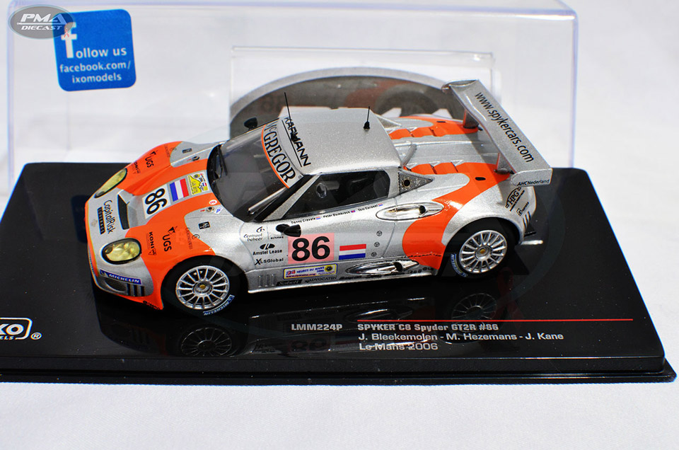 JEROEN BLEEKEMOLEN, JONNY KANE, MIKE HEZEMANS 2006 SPYKER SQUADRON B.V. SPYKER C8 SPYDER GT2R 1:43